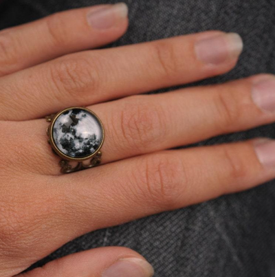 Full Moon Filigree Ring