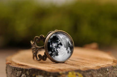 Full Moon Filigree Ring