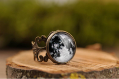 Full Moon Filigree Ring