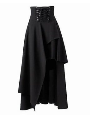 Dark Doll Lace-Up Gothic Skirt