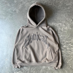 Vintage Black Gothic Zip Hoodie