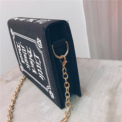 Grimoire Spellbook Crossbody Bag