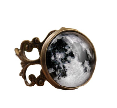 Full Moon Filigree Ring