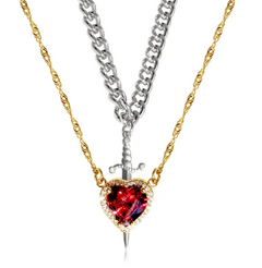Pierced Heart Dagger Pendant