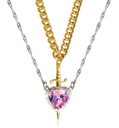 Bleeding Heart Dagger Necklace