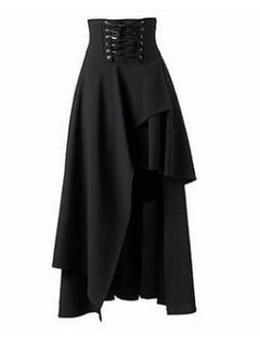 Dark Doll Lace-Up Gothic Skirt